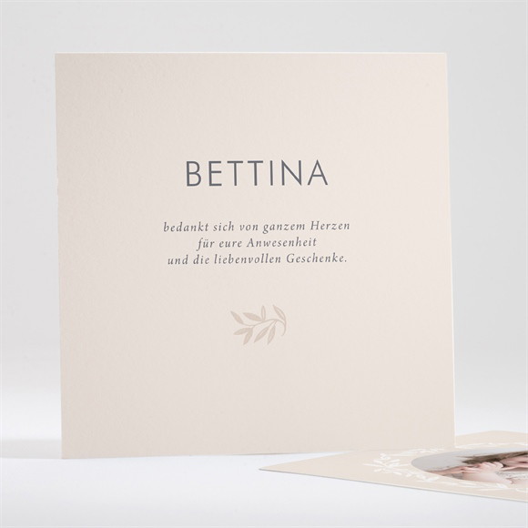 Dankeskarte Taufe Goldene Taube ref.N35143