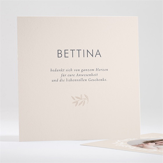 Dankeskarte Taufe Goldene Taube