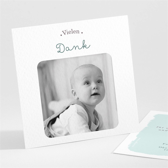 Dankeskarte Geburt Schaukelpferd Junge ref.N301150