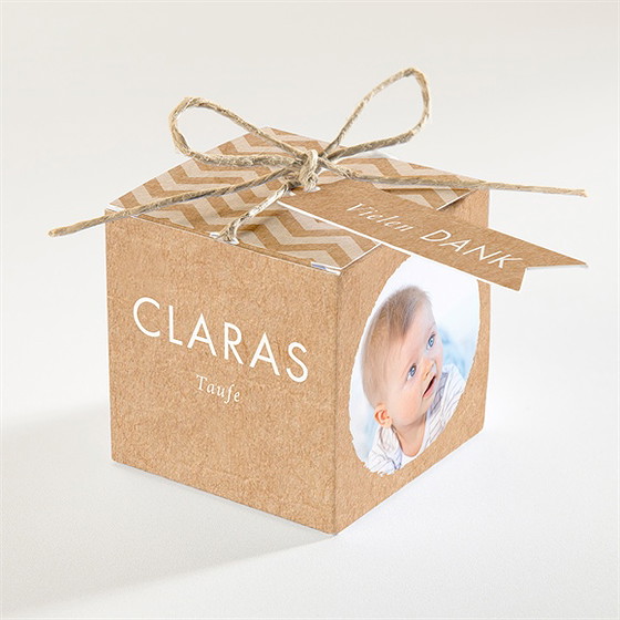 Geschenkbox Taufe rosa girlande