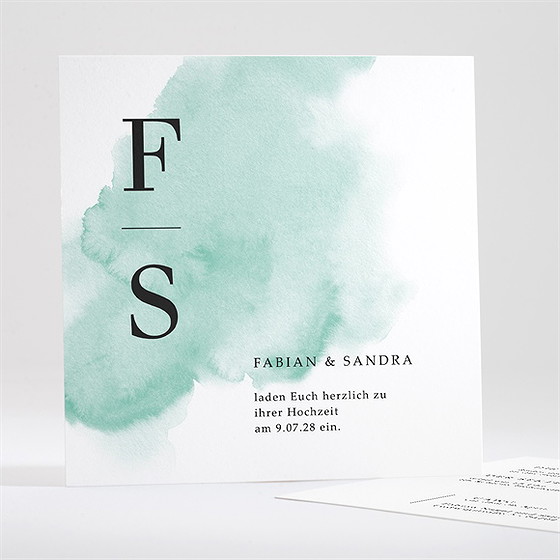 Hochzeitseinladung Pastell Nebel