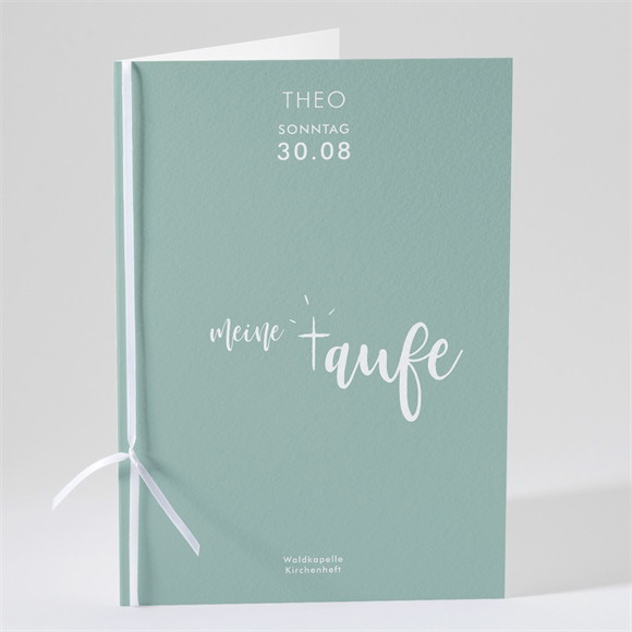 Kirchenheft Taufe Silbernes Kreuz ref.N491145