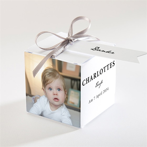 Geschenkbox Taufe Miniatur Fotos