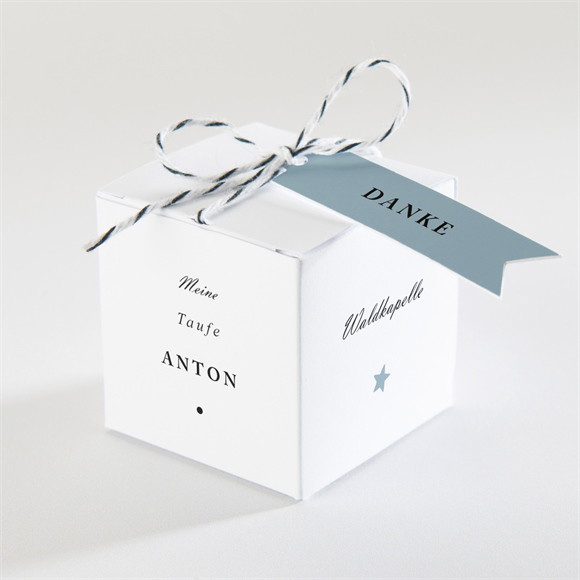 Geschenkbox Taufe Kartentrio Blau ref.N340244