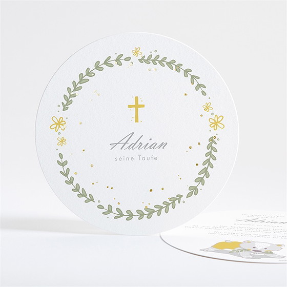 Einladung Taufe teddy