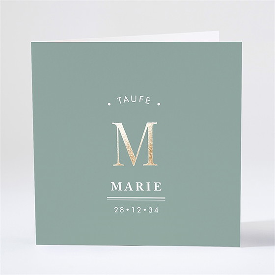 Einladung Taufe Initial