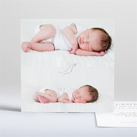 Einladung Taufe Doppeltes Porträt