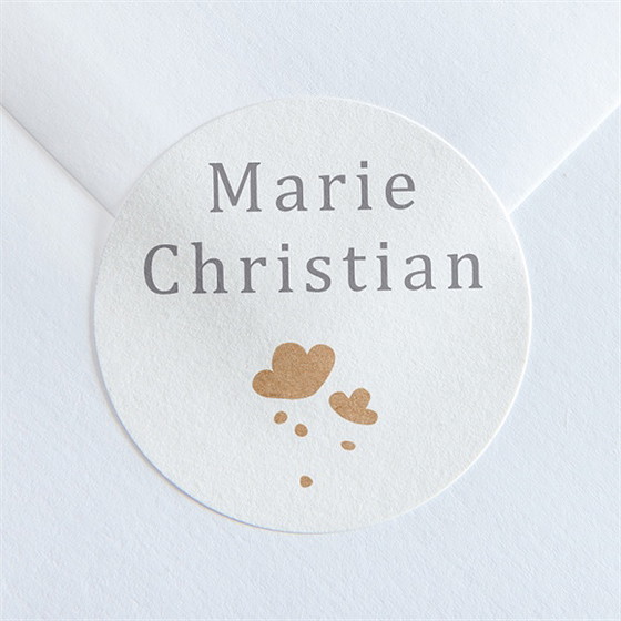 Aufkleber Hochzeit Windröschen