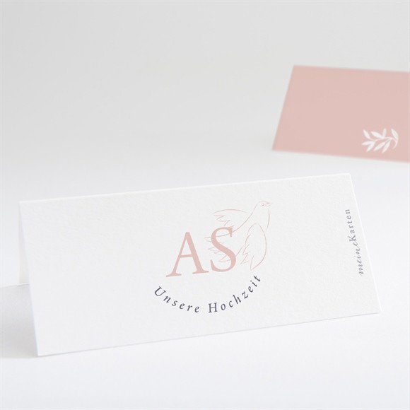Tischkarte Hochzeit Liebestaube ref.N440745