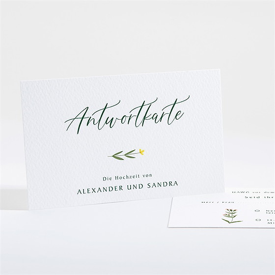 Antwortkarte Hochzeit Blumenkreis