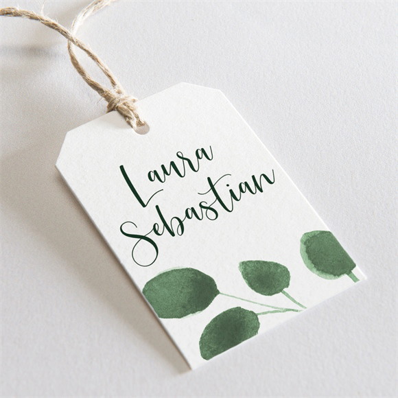 Geschenkanhänger Hochzeit Eukalyptus ref.N29160