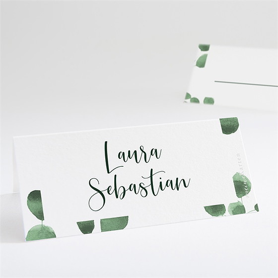 Tischkarte Hochzeit Eukalyptus