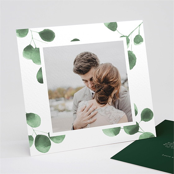 Dankeskarte Hochzeit Eukalyptus