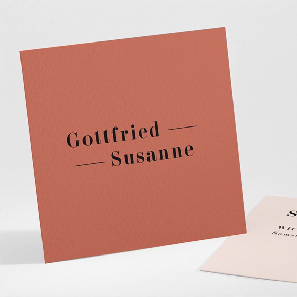 Save the Date Karte Terrakotta ref.N301207