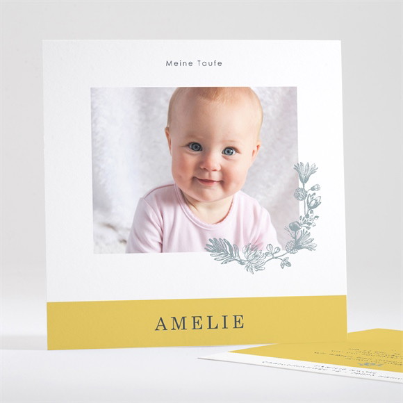Einladung Taufe Fröhliches Porträt ref.N35150