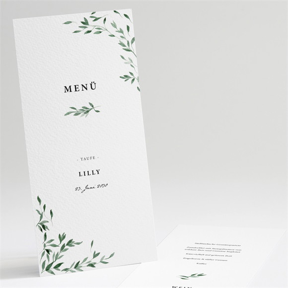 Menükarte Taufe Naturbezogen ref.N221106
