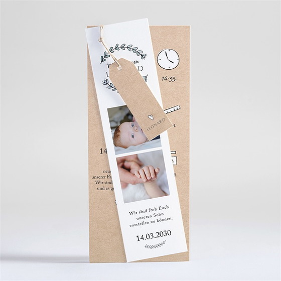 Geburtskarte Unser Kleines Wunder