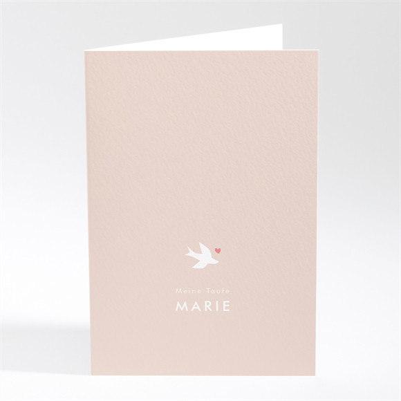 Menükarte Taufe Taube und Blumenkranz ref.N401828