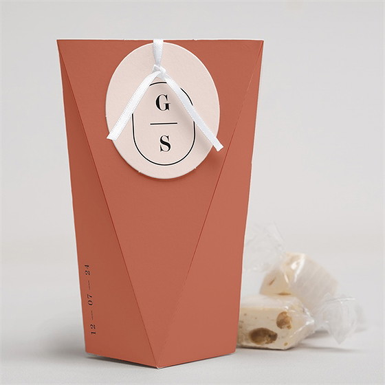 Geschenkbox Hochzeit Terrakotta - Schachtel