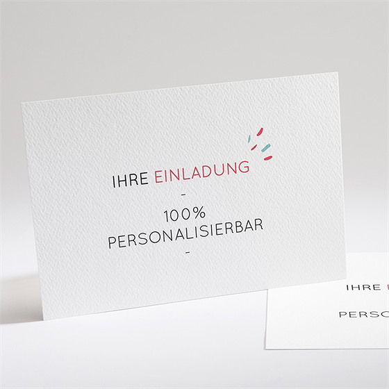 Einladung Taufe Blanco - 21X14,5Cm (N14194)