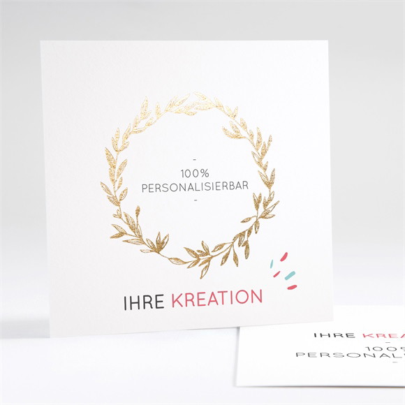 Geburtskarte Blanco - 13,5x13,5cm (N35161) ref.N35161