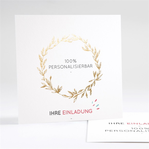 Einladung Taufe Blanco - 13,5x13,5cm (N35162) ref.N35162