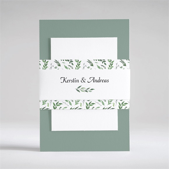 Hochzeitseinladung Blätterband ref.N53106