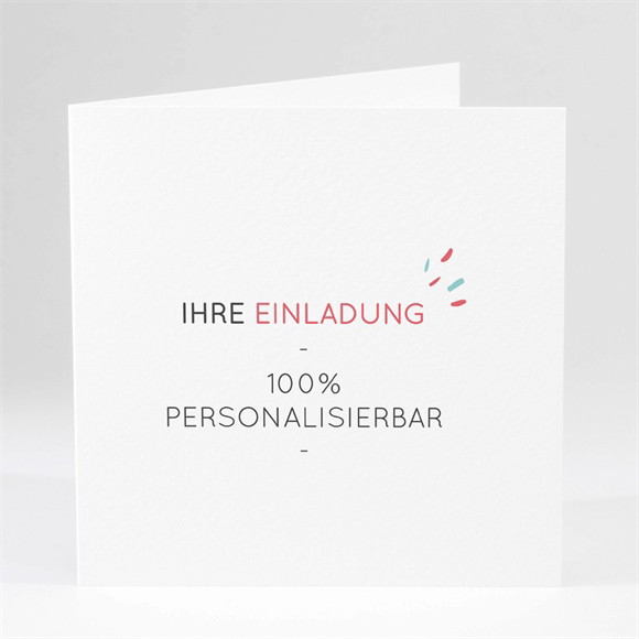 Einladung Taufe Blanco - 15x15cm (N46128) ref.N46128