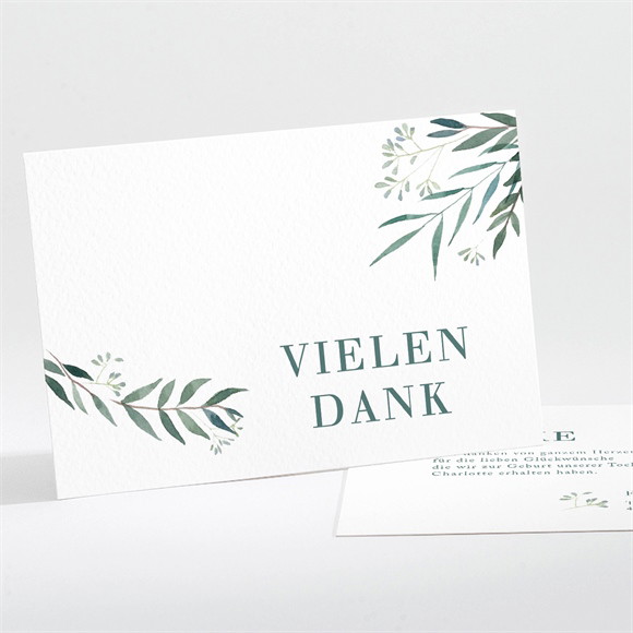 Dankeskarte Geburt Pflanzenmotive ref.N111260