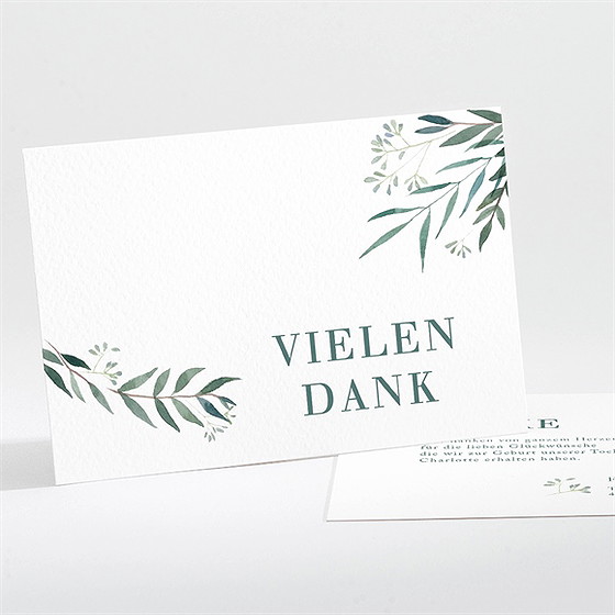 Dankeskarte Geburt Pflanzenmotive