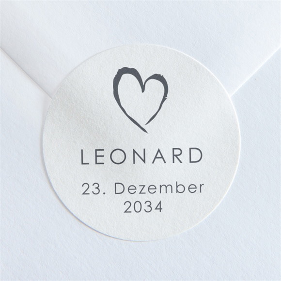 Sticker Geburt Unser Herz ref.N36071