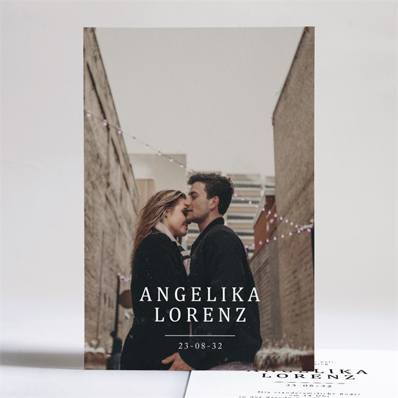 Hochzeitseinladung Vor dem Objektiv ref.N241223