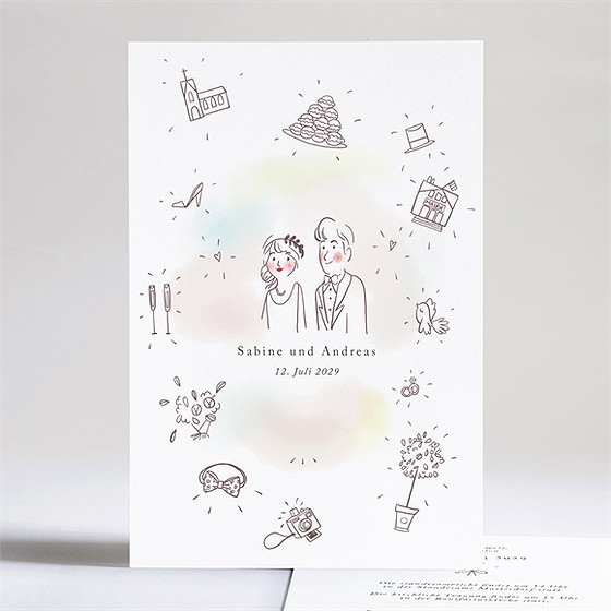 Hochzeitseinladung Party Time