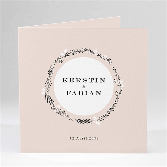 Hochzeitseinladung In Pink Und Weiß