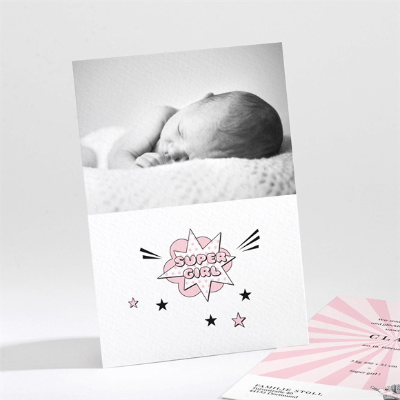 Geburtskarte Super Girl ref.N211283
