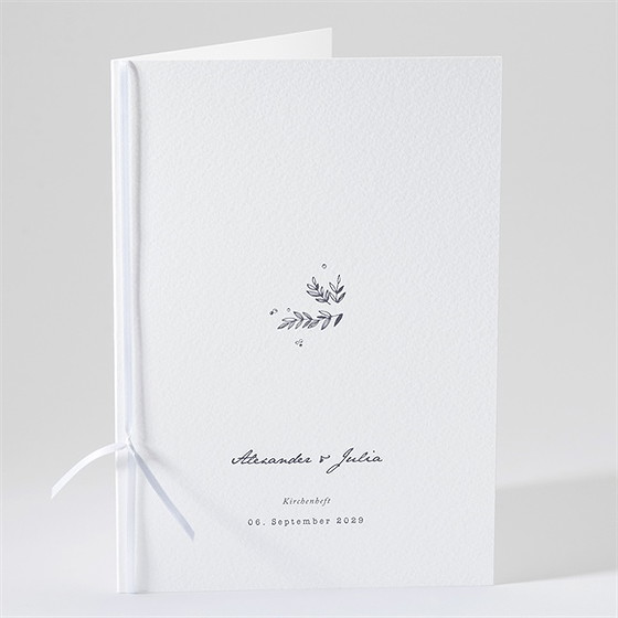 Kirchenheft Hochzeit laub