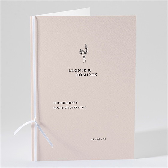 Kirchenheft Hochzeit zartes trio