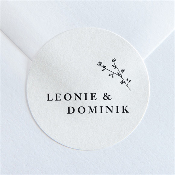 Aufkleber Hochzeit Zartes Trio ref.N36058