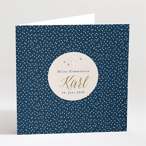 Einladung Kommunion sternenhimmel