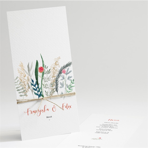 Menükarte Hochzeit Frühlingsdüfte ref.N221135