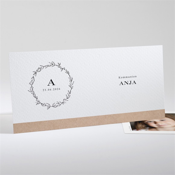 Einladung Kommunion Elegante Kommunion ref.N13199