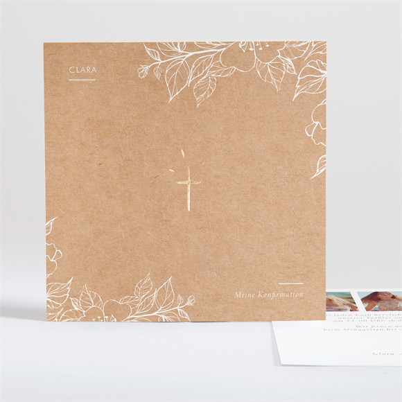 Einladung Konfirmation Weiße Malerei ref.N351135