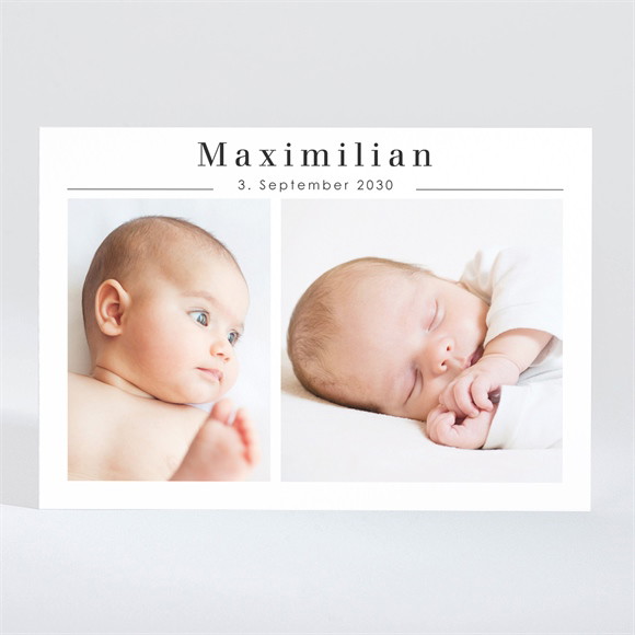 Geburtskarte Minimalistischer Glanz ref.N11020