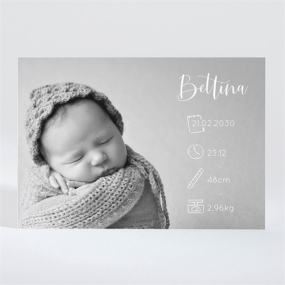 Geburtskarte Magnetkarte