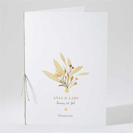 Kirchenheft Hochzeit herbststrauß