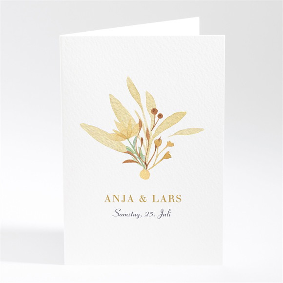 Menükarte Hochzeit Herbststrauß ref.N401832