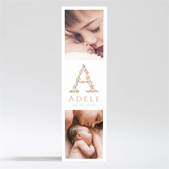 Geburtskarte Schöne Initiale