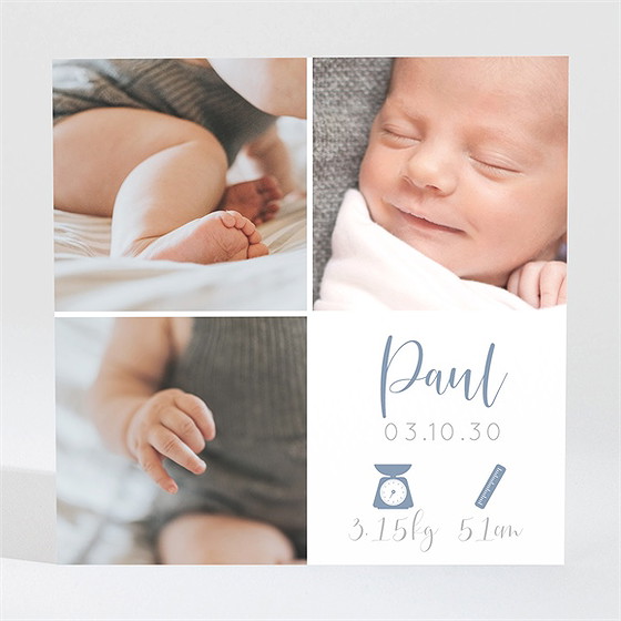 Geburtskarte Kleine Details