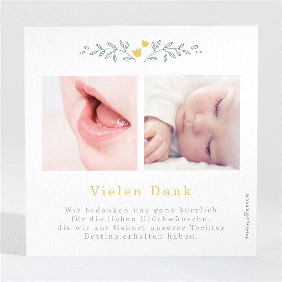 Dankeskarte Geburt Schöne Ankündigung ref.N3001616