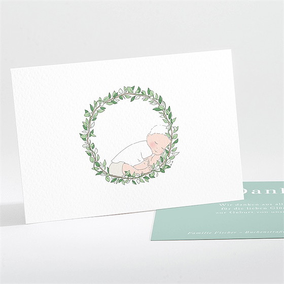 Dankeskarte Geburt sein kinderzimmer